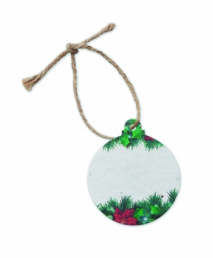 Logo trade promotional merchandise photo of: Seed paper Xmas ornament